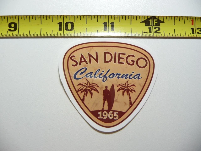 California San Diego Surfer Surf Board Decal Sticker Pride State