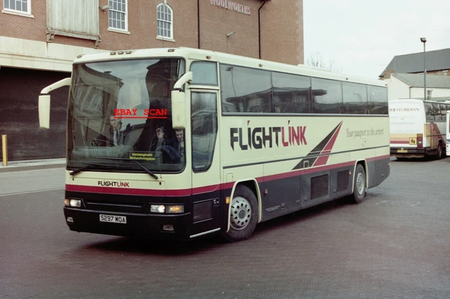 BUS NEGATIVE BANBURY Flightlink Volvo B10M Plaxton Premiere S297WOA £1. ...