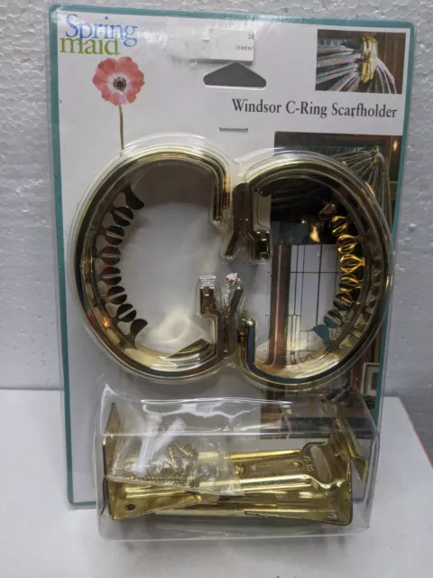 Spring Maid Windsor C-Ring Swagholder Scarf holder Curtain Drape Tieback Holder