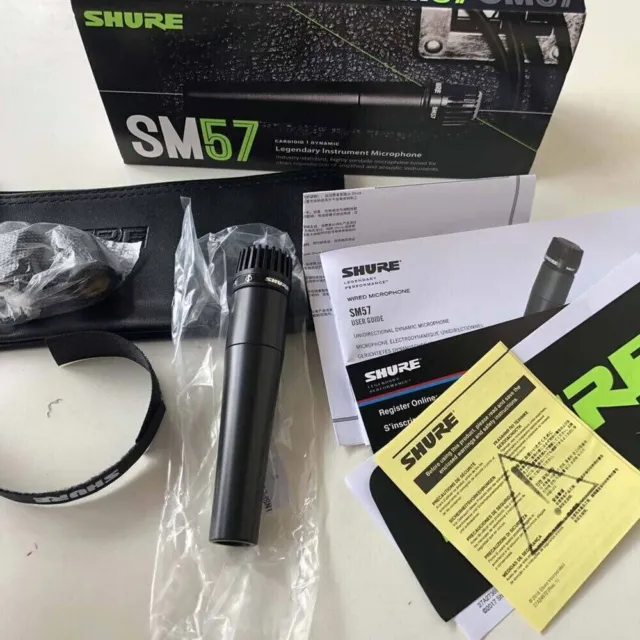 For Shure SM57 SM57-LC Cardioid Dynamic Wired Instrument Microphone NEW UK