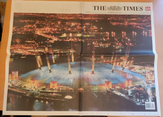 1st January 2000 The Times Millennium Year Edition Newspaper Old Y2K Vintage UK 2