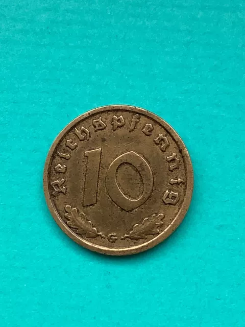 Drittes Reich 10 Pfennig 1938 G