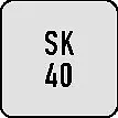 PROMAT Anzugsbolzen ISO 7388/IIB SK40 m.Bohr. 3