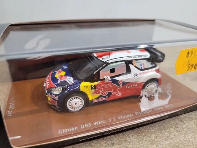 Miniature 1/43 Neuve die cast Spark Wrc Citroen Ds3 Ogier 2011 Winner s3307