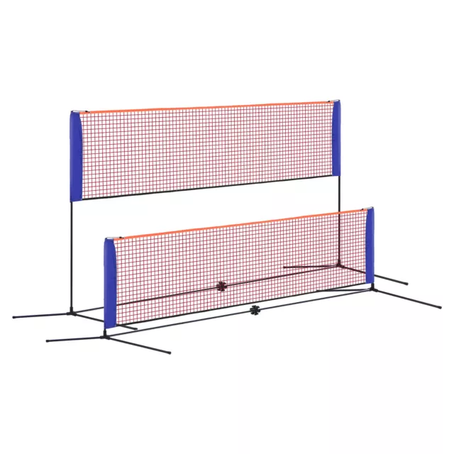 14Ft Portable Badminton Net Pickleball Net Set Height Adjustable Tennis Net