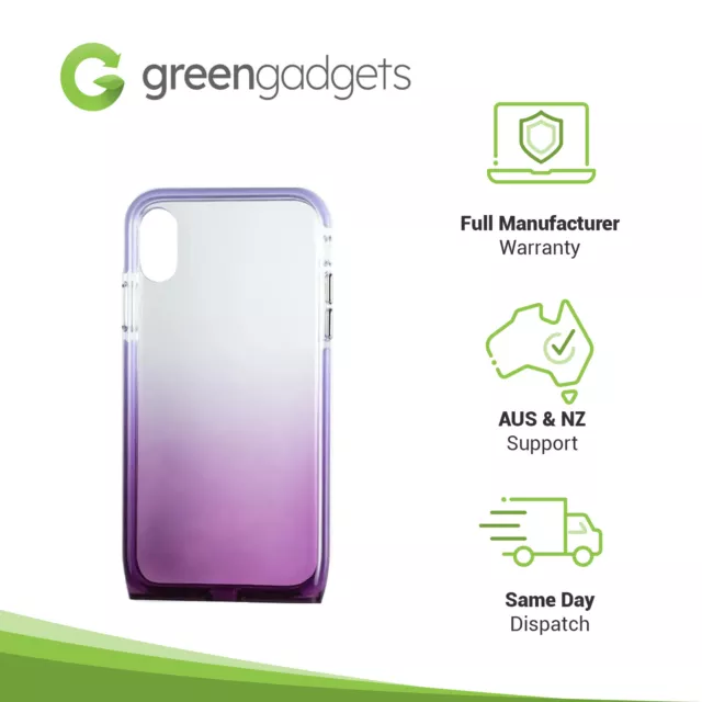 Harmony iPhone XS Max Clear / Purple Case - Brand New