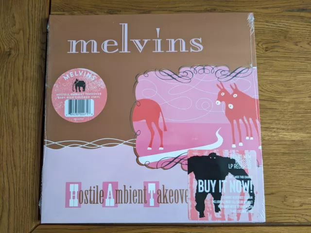 Melvins:  Hostile Ambient Takeover USA vinyl LP  Ltd Ed Pink Vinyl New & Sealed