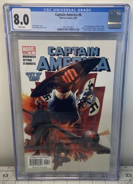 Captain America #6 CGC 8.0 VF 1st Appearance of Winter Soldier Bucky Barnes Key