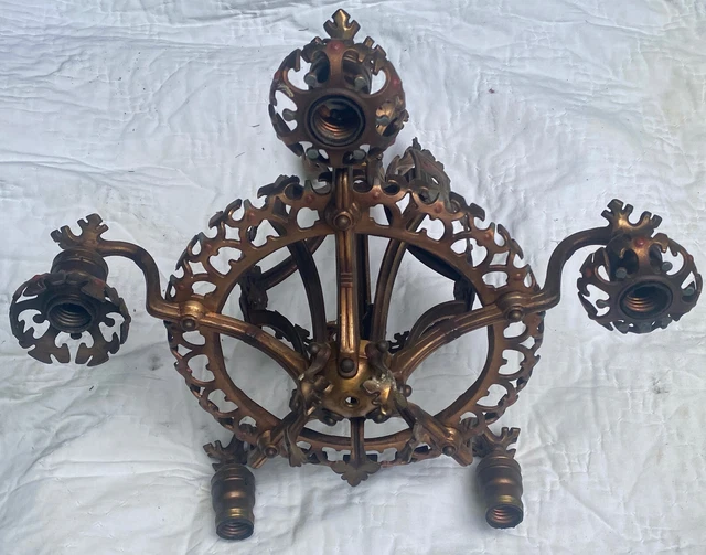 VINTAGE LIGHT FIXTURE1920S Chandelier by LincolnGothicArt DecoParts