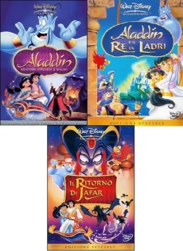 DISNEY  LA TRILOGIA DI ALADDIN (4 dvd) - fuori catalogo