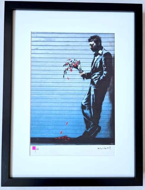 Banksy Original M Arts Edition Lithographie Signée Numérotée /150 + CADRE INCLUS