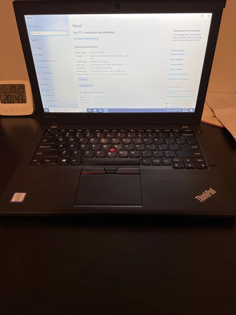 Lenovo ThinkPad X260 12" i5 6300u 8GB RAM 240g SSD Win 10 pro Laptop