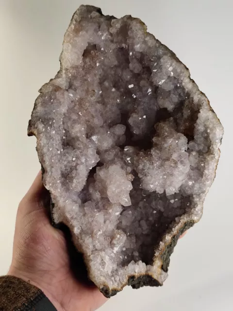 🔥25cm Quarz Amethyst Druse Geode, Marokko 🔥