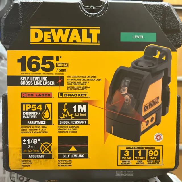 DEWALT DW088K Cross Line Laser - New
