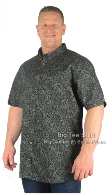 Big Mens Ben Sherman Gascon Short Sleeve Shirt Sizes 2XL 3Xl 4XL 5XL