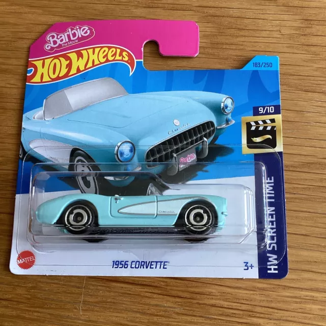 Hotwheels Barbie Corvette blau