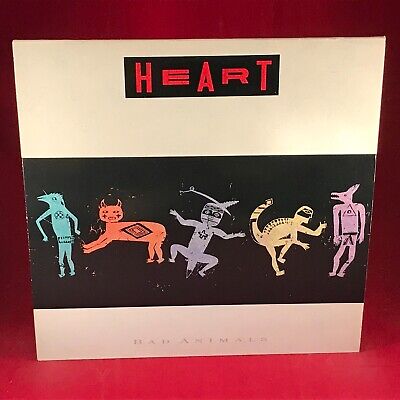 HEART Bad Animals 1987 UK Vinyl LP + INNER Who Will You Run To alone original A