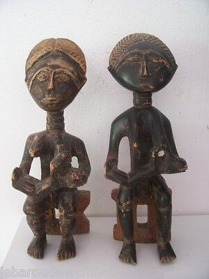Deux statues . Afrique Ghana african art africain afrikanische kunst