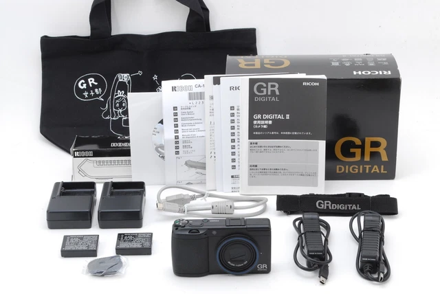 [Top MINT in Box] Ricoh GR Digital II 10.1MP Black Compact Camera from JAPAN