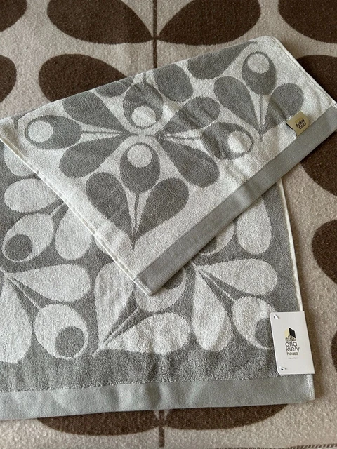 ORLA KIELY GREY Owl HAND TOWEL BNWT 20.00 PicClick UK