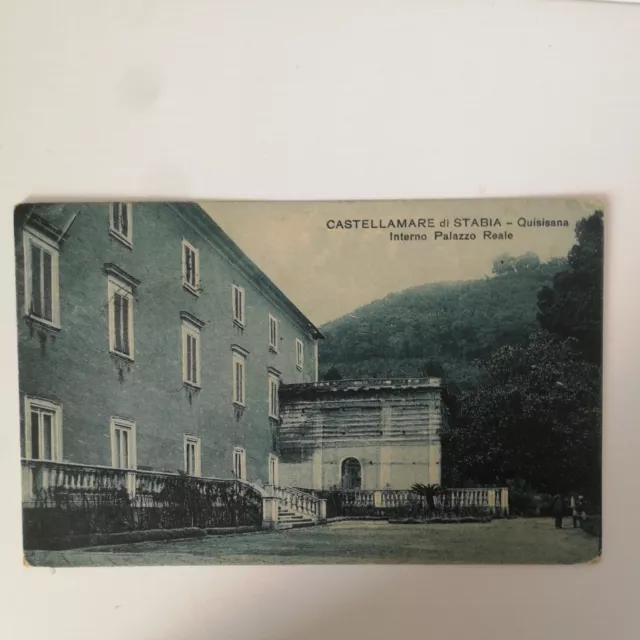 Antica Cartolina-Castellammare Di Stabia-Quisisana-Interno Palazzo Reale-Vi 1924