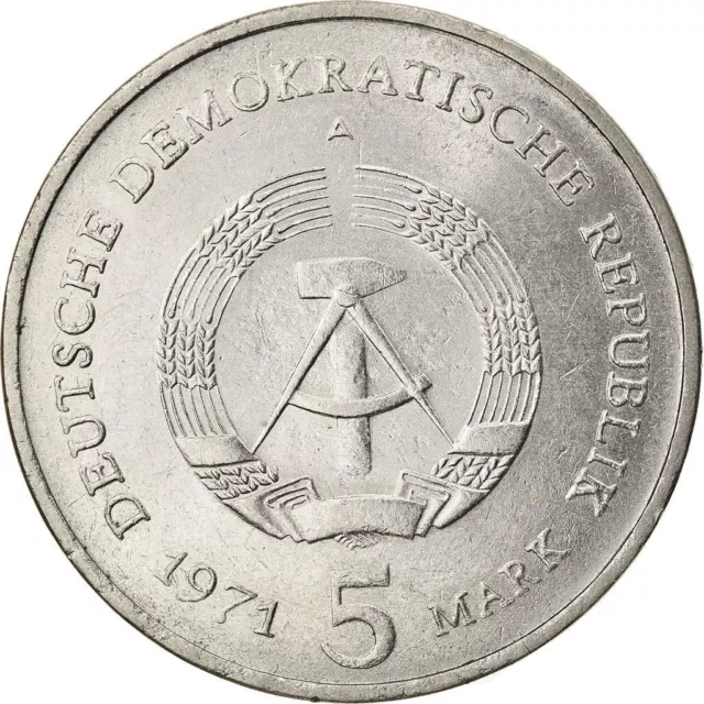 German Democratic Republic 5 Mark Coin | Brandenburg Gate | KM29 | 1971 - 1990 2