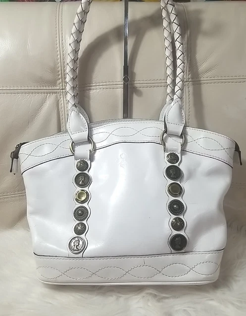 PATRICIA NASH BAG White Coins Rena Renaissance Tote Coins Rare