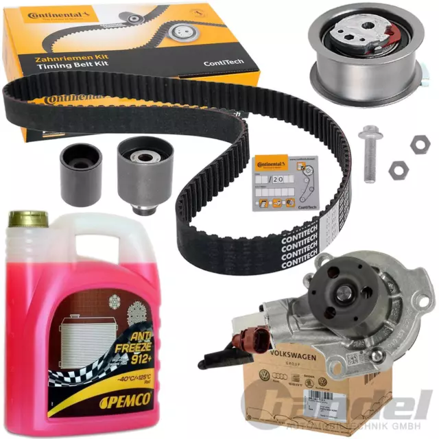 Conti Zahnriemensatz+Audi Vw Wasserpumpe +5L Golf 7 T6 Passat 3G A3 8V Tdi