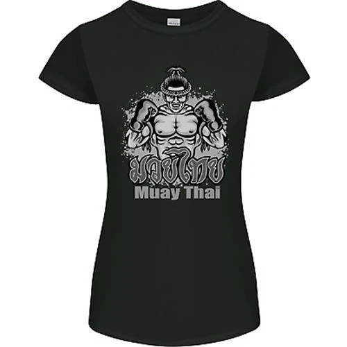 Maglietta Muay Thai Boxing MMA Arti Martial Kick Donna Petite Cut
