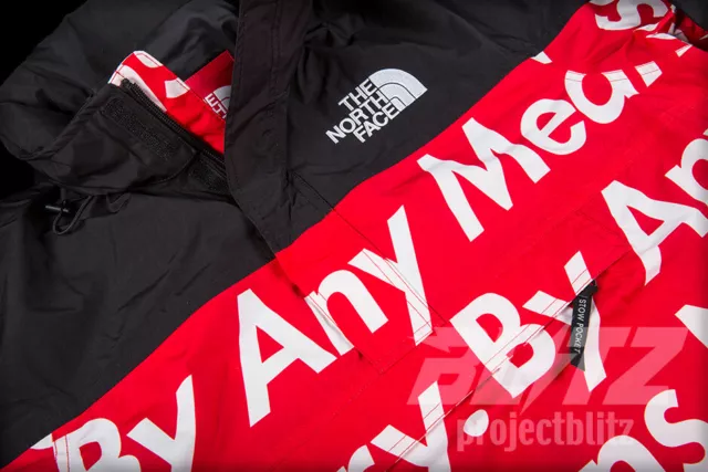 FW14 Supreme TNF The North Face Bandana Mountain Jacket Red Size