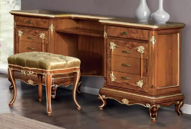 Schlafzimmer Holz Konsolentisch Tisch Konsole Schmink Tische Möbel Sekretär Neu