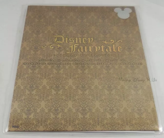 Disney Store D23 Cuento Diseñador Edición Limitada Litografía Juego Le 2000