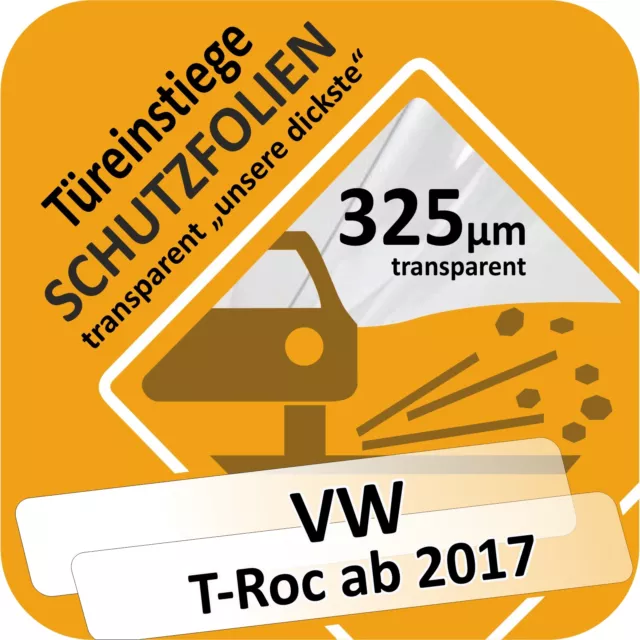 VW T-ROC TROC Porte Portière Seuil Voiture Protection Film de Protection  EUR 24,90 - PicClick FR