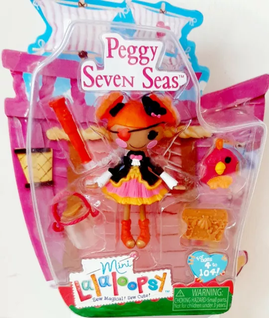 Lalaloopsy Mini Doll Pirate Peggy Seven Seas  Doll House NRFP 2013 Unopened