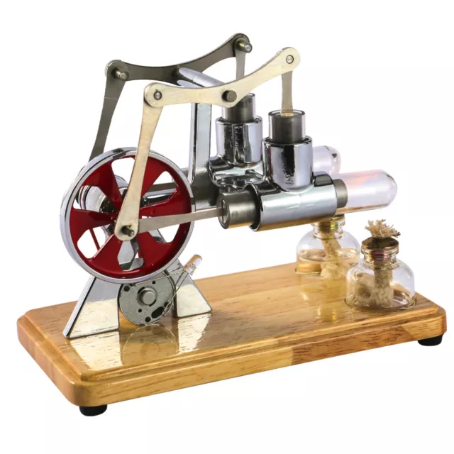 Stirling Engine Hot  Motor Model Physical Dual Engine Generator Model L3G7