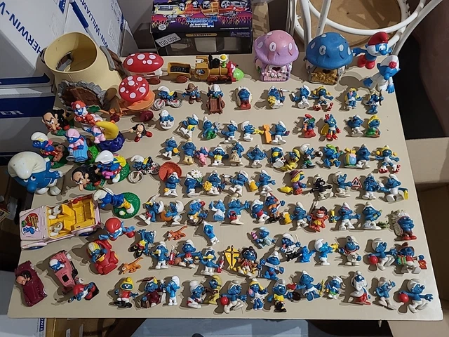 Gros lot de schtroumpfs Schleich peyo ?  Vintage jouet ancien