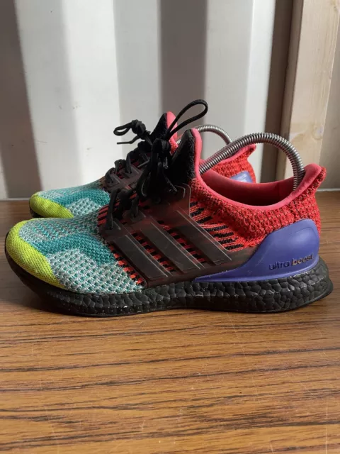 Adidas Ultra Boost DNA What The Trainers Mens UK 8.5 Multicoloured