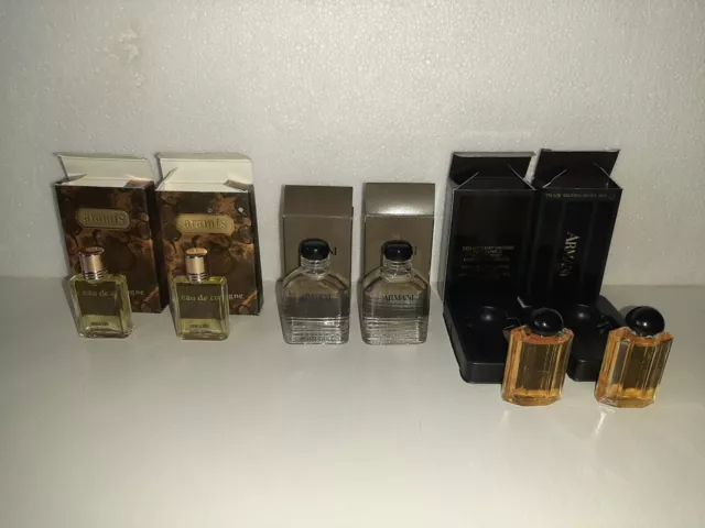 6 Échantillons de parfum pour homme (Armani & Aramis) 5 et 10 ml