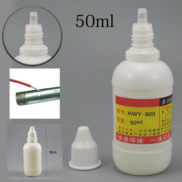 Pâte de soudage à flux en acier inoxydable polyvalente 50 ml liquide pour soud