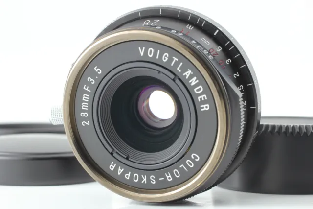 [MINT w/ Hood] Voigtlander COLOR SKOPAR 28mm f3.5 Lens Black L39 LTM From JAPAN