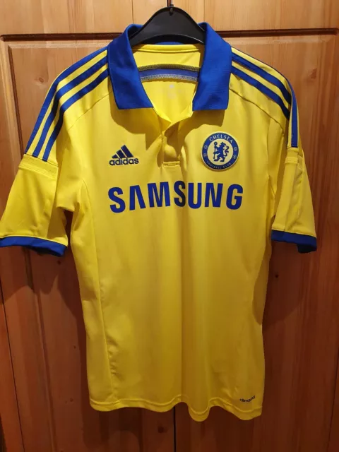 adidas FC Chelsea London Trikot Away gelb-blau Gr. S ClimaCool *wie NEU*
