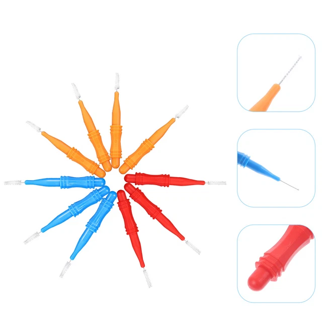 50pcs Brosses dentaires pratiques Nettoyeurs de dents portables Brosses
