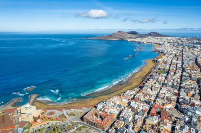 Panoramablick auf Las Palmas, Gran Canaria, Kanarische Inseln, Spanien (18423073