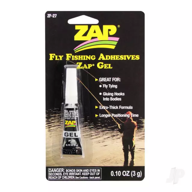 Fly Fishing Adhesives Zap Gel (0.10oz, 3g) ZAPZF-27