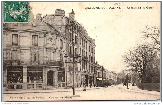 51 CHALONS SUR MARNE - l'avenue de la gare.
