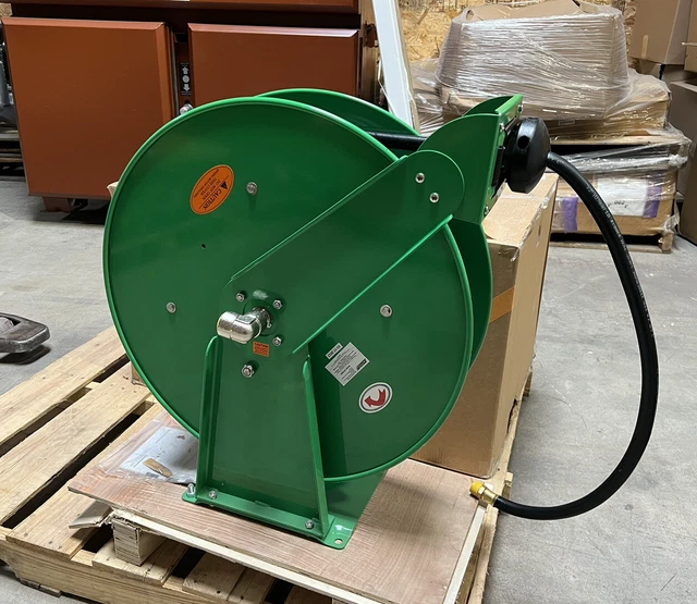 SPEEDAIRE 2CUB8 Spring Return Hose Reel 75 ft 1/2" ID 1/2" MNPT x 3/4" MNPT 300