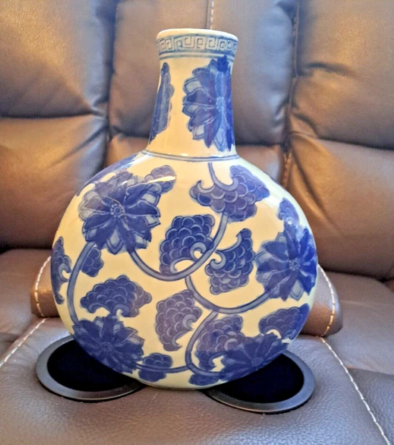 Blue and White Vintage Chinese Vase