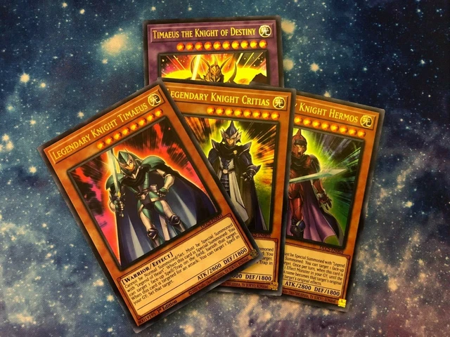 Yugioh Legendary Dragon Knight Set - Hermos Critias Timaeus Ultra Rare DLCS