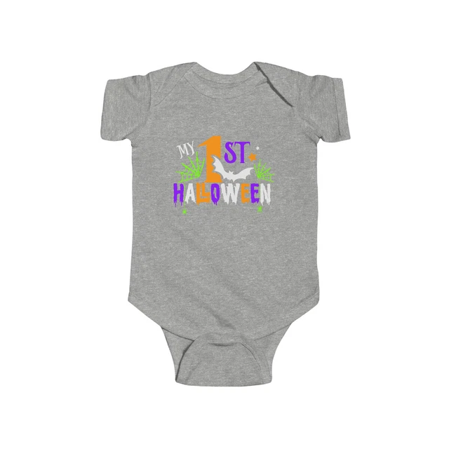 **My 1st Halloween** Infant Long Sleeve Bodysuit Infant Fine Jersey Bodysuit