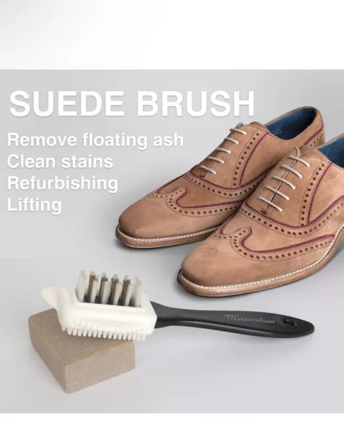 Maximilian 3-Sides Cleaning Brush For Suede For  Shoes